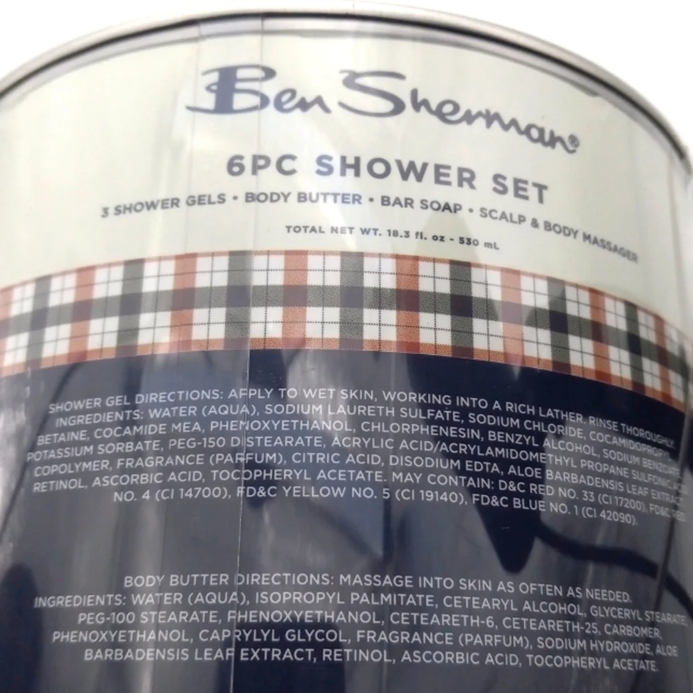 BEN SHERMAN 6PIECE SHOWER SET